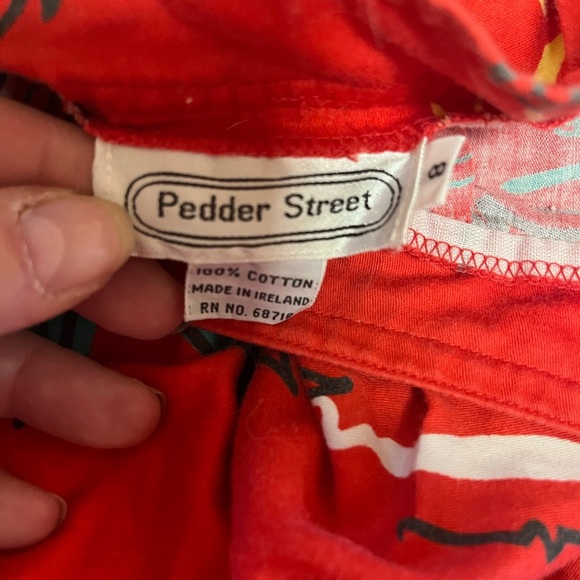 Vintage Pedder Street Womens 8 Cotton Floral Midi 70’s Flare Shift Skirt Pockets - Picture 5 of 5